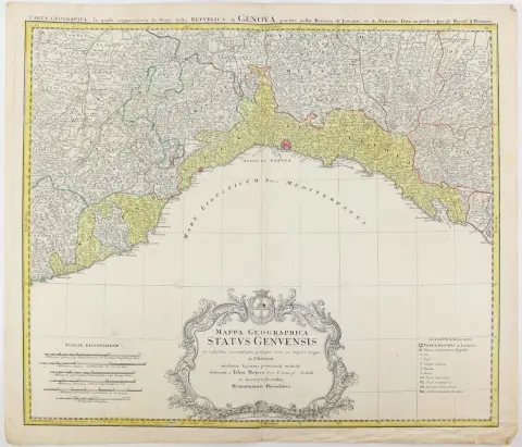 Италия. – Mappa Geographica status Genuensis