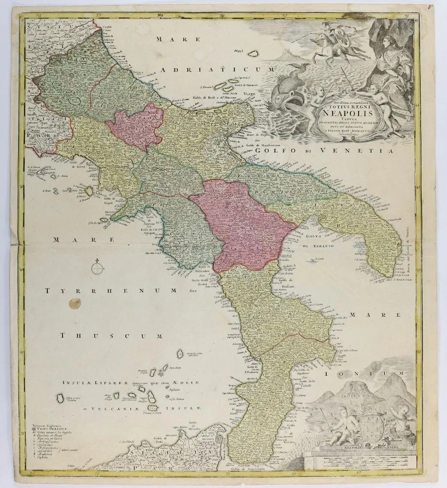 Карты. – "Novissima & exactissima Totius Regni Neapolis Tabula"