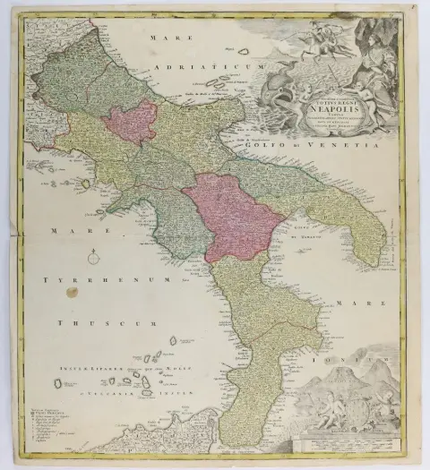 Карты. – "Novissima & exactissima Totius Regni Neapolis Tabula"