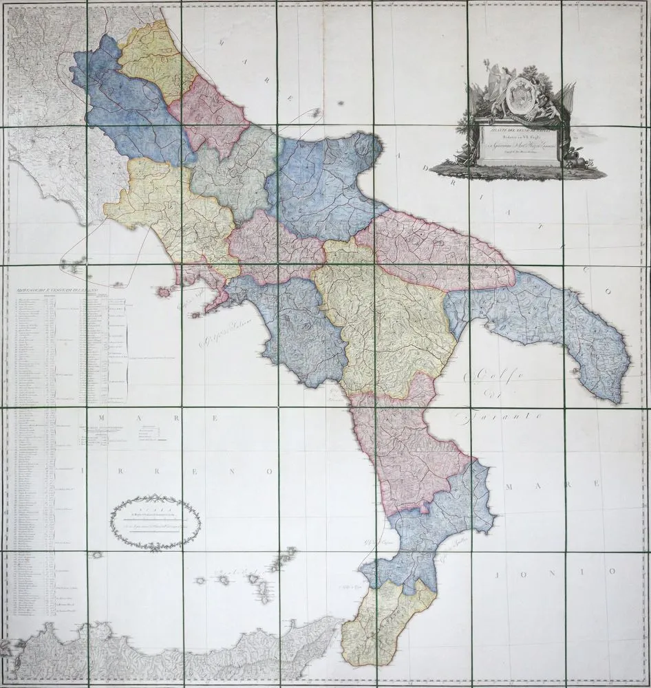 Rizzi-Zannoni,G.A. – Atlante del Regno di Napoli, ridotto in VI fogli