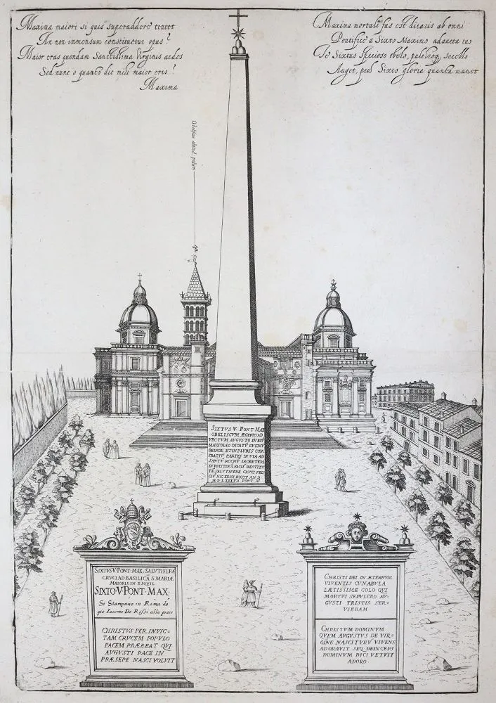 Rome. – 4 sheets from "Speculum Romanae Magnificentiae"