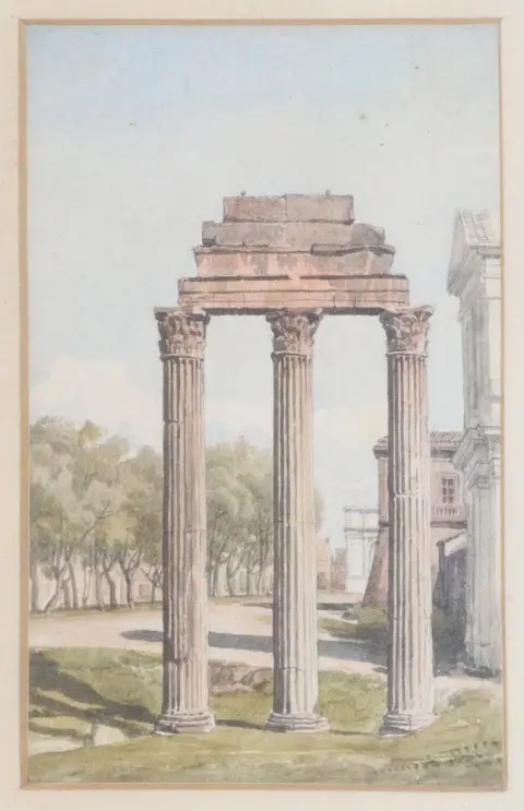 Rome – Temple Ruin of the Temple of Castor and Pollux