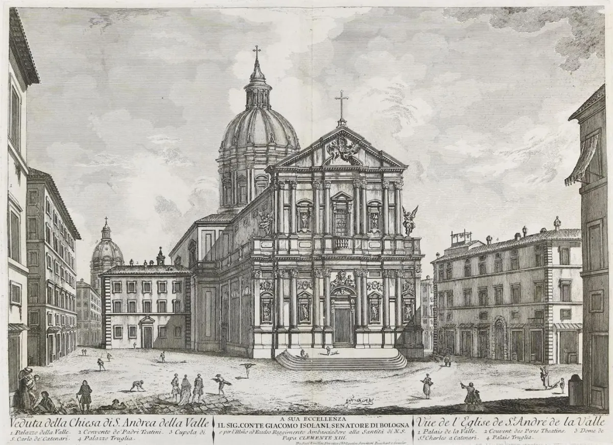Rome – Veduta della Chiesa di S.Andrea della Valle