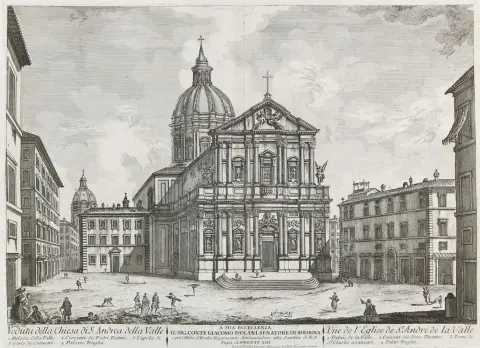 Rome – Veduta della Chiesa di S.Andrea della Valle
