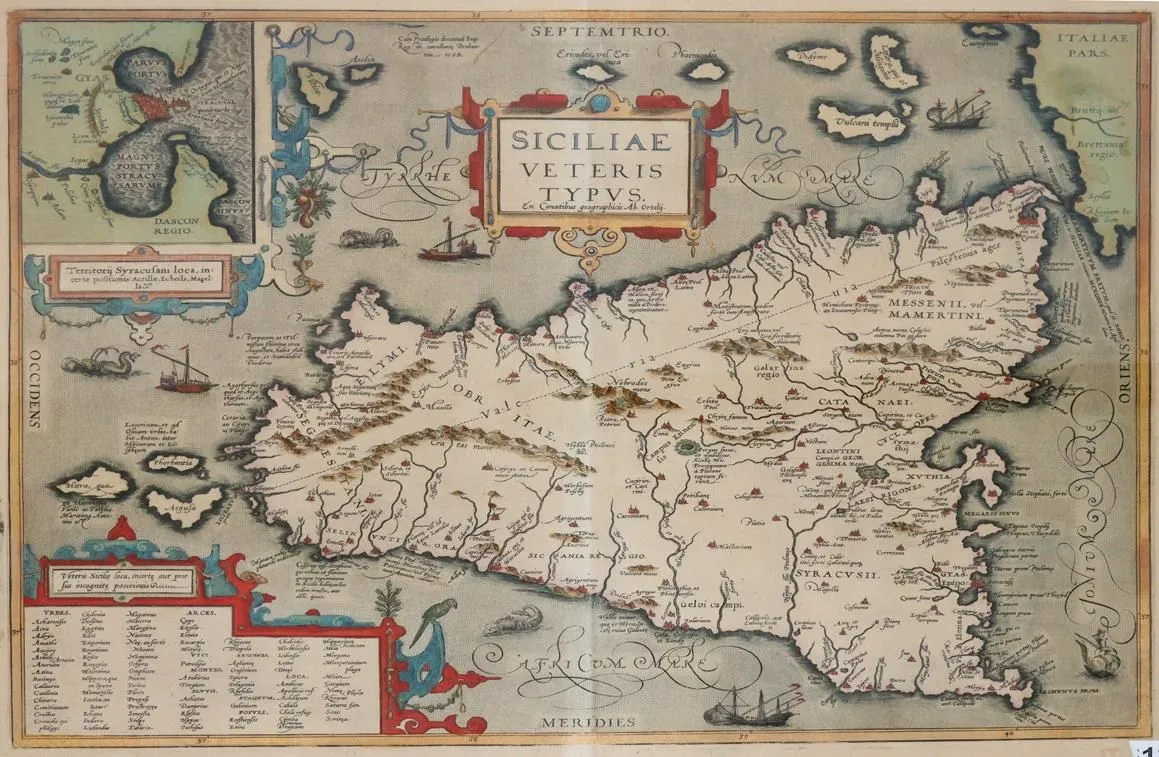 Sicílie. – Siciliae veteris typus