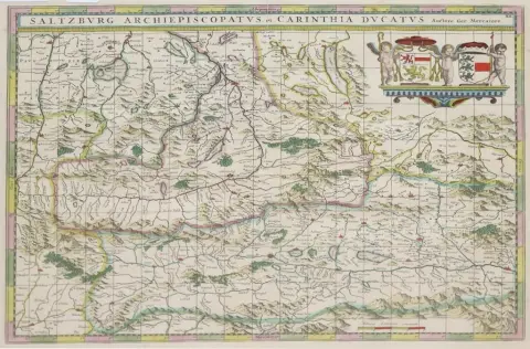 Saltzburg Archiepiscopatus et Carintha Ducatus. – Раскрашенная