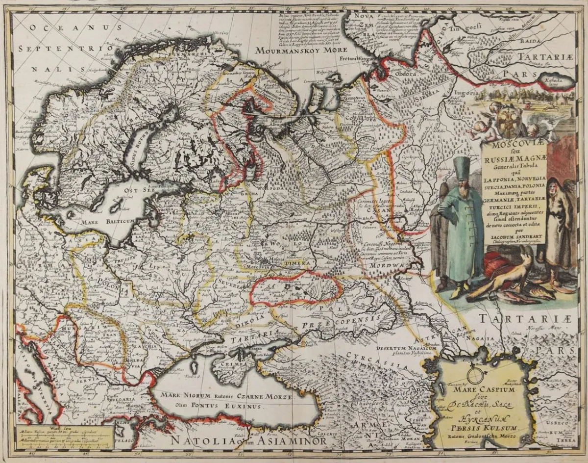 Moskwa – Moscoviae seu Rusiae magnae generalis tabula