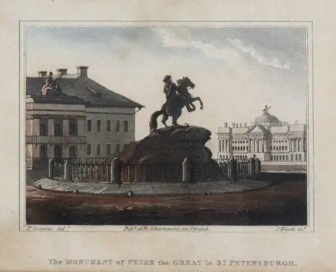 St. Petersburg. – 6 views of various squares and sights of the city
