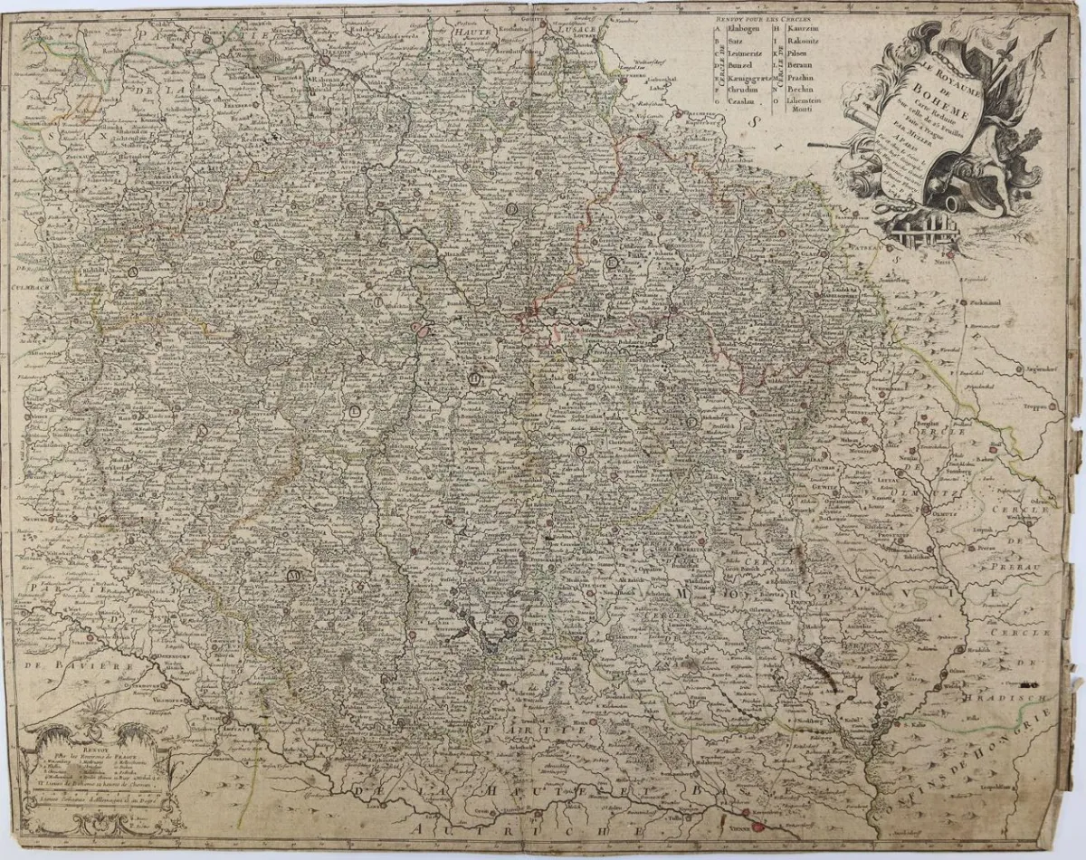 Collection – of 5 engraved maps from the 17th