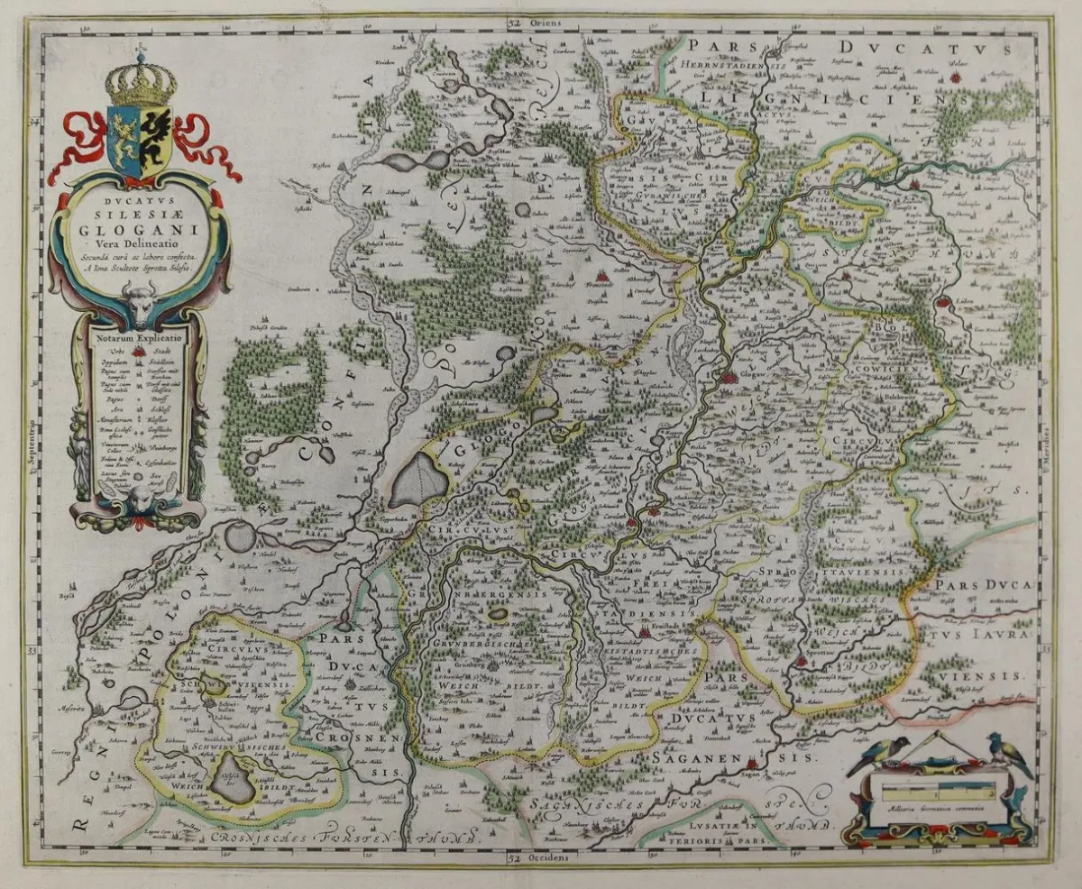 Śląsk. – Ducatus Silesiae Glogani vera desciptio