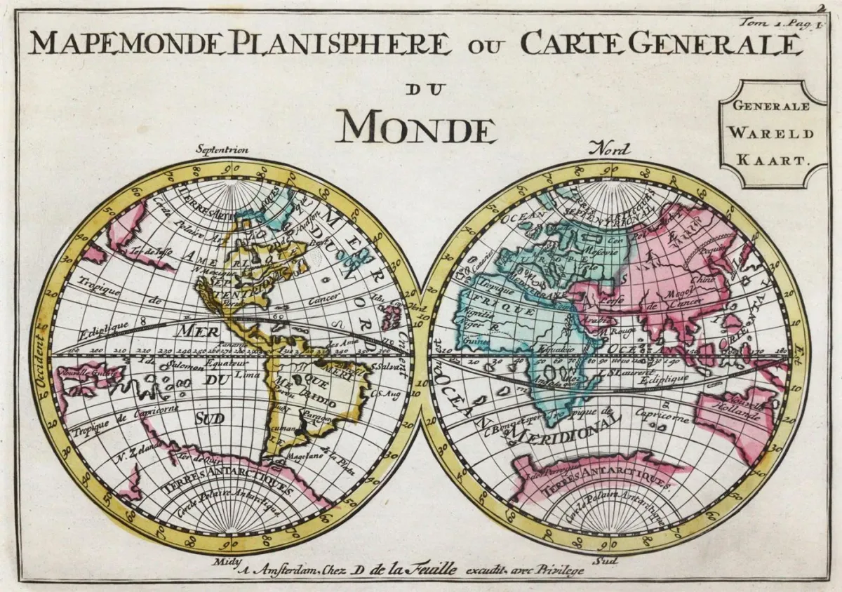 Mapa świata. – Mapemonde Planisphre ou Carte gnrale du Monde