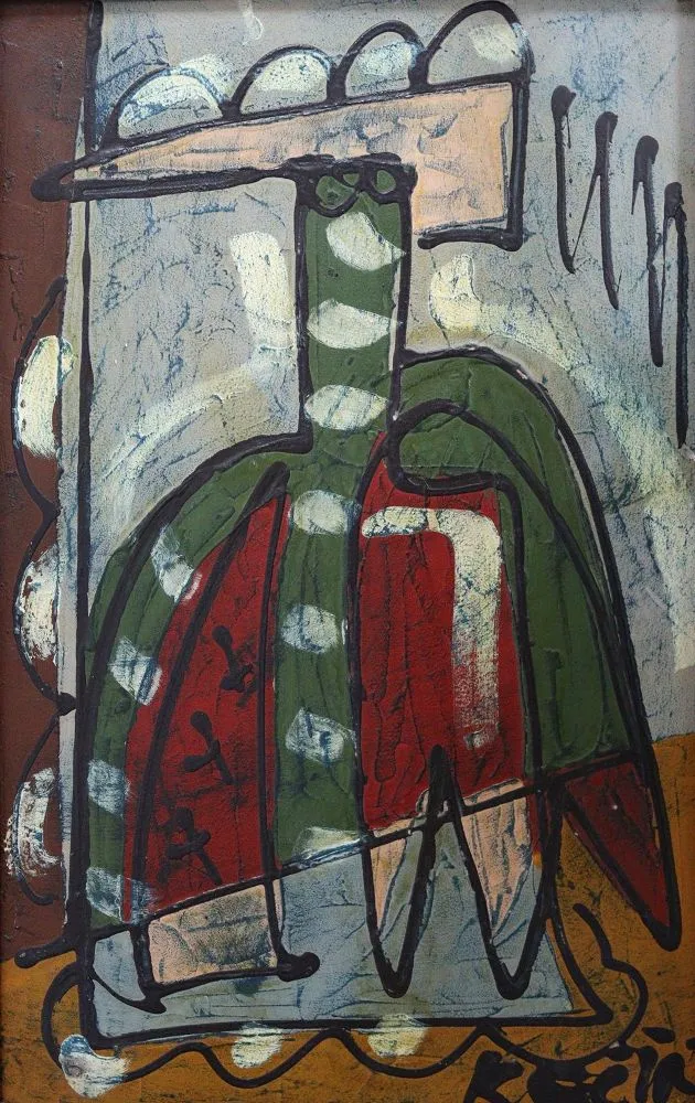 Abstraktní malba – 5 obrazů