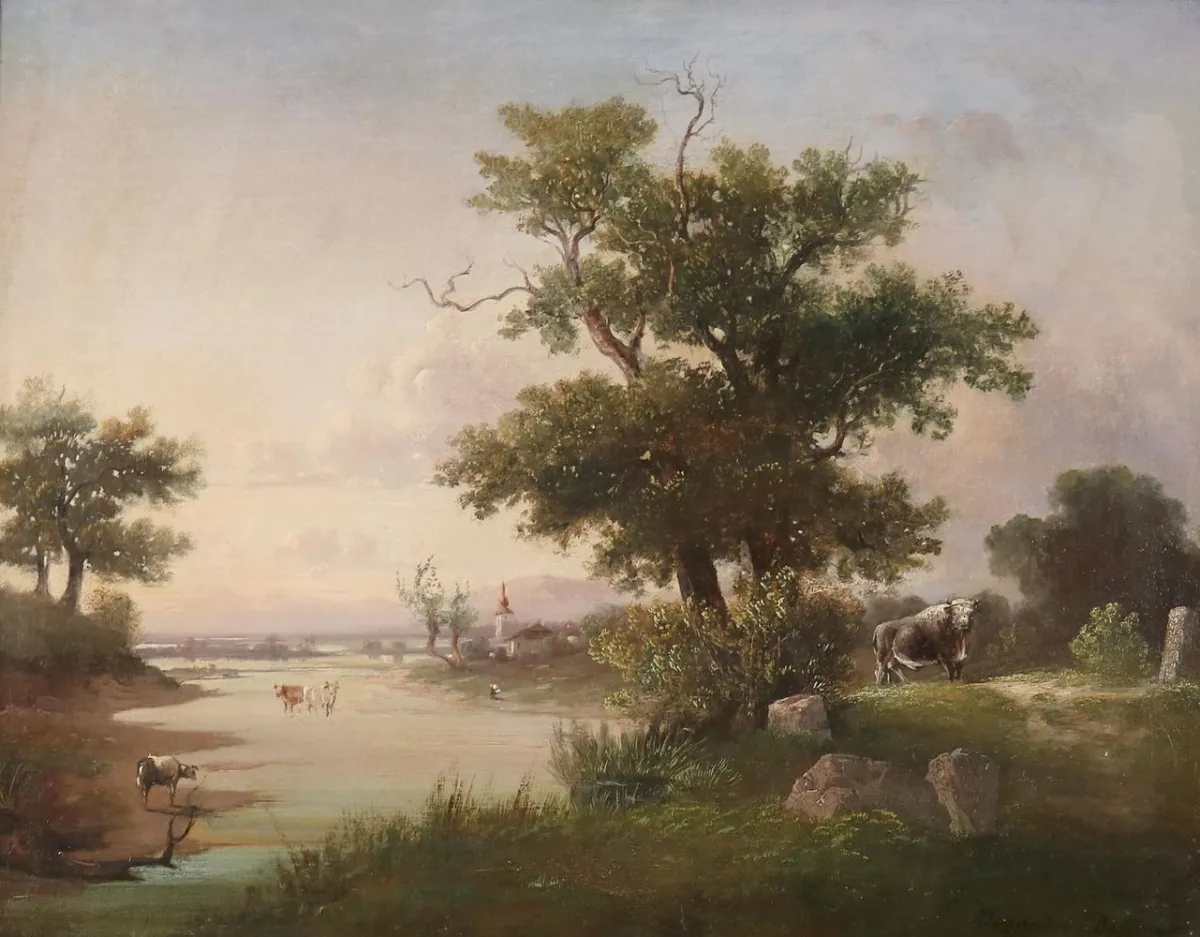 Dallinger von Dalling, Alexander – (Österreich 1783 - 1844) Große Weide- u