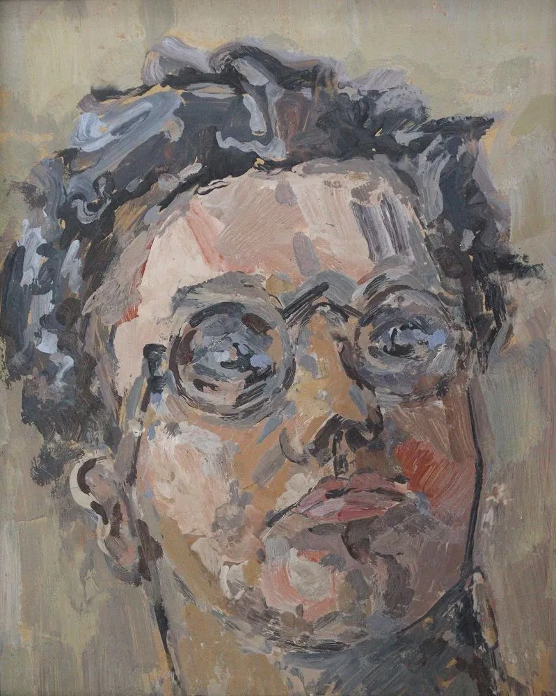 Portrait – eines jungen Mannes mit Brille