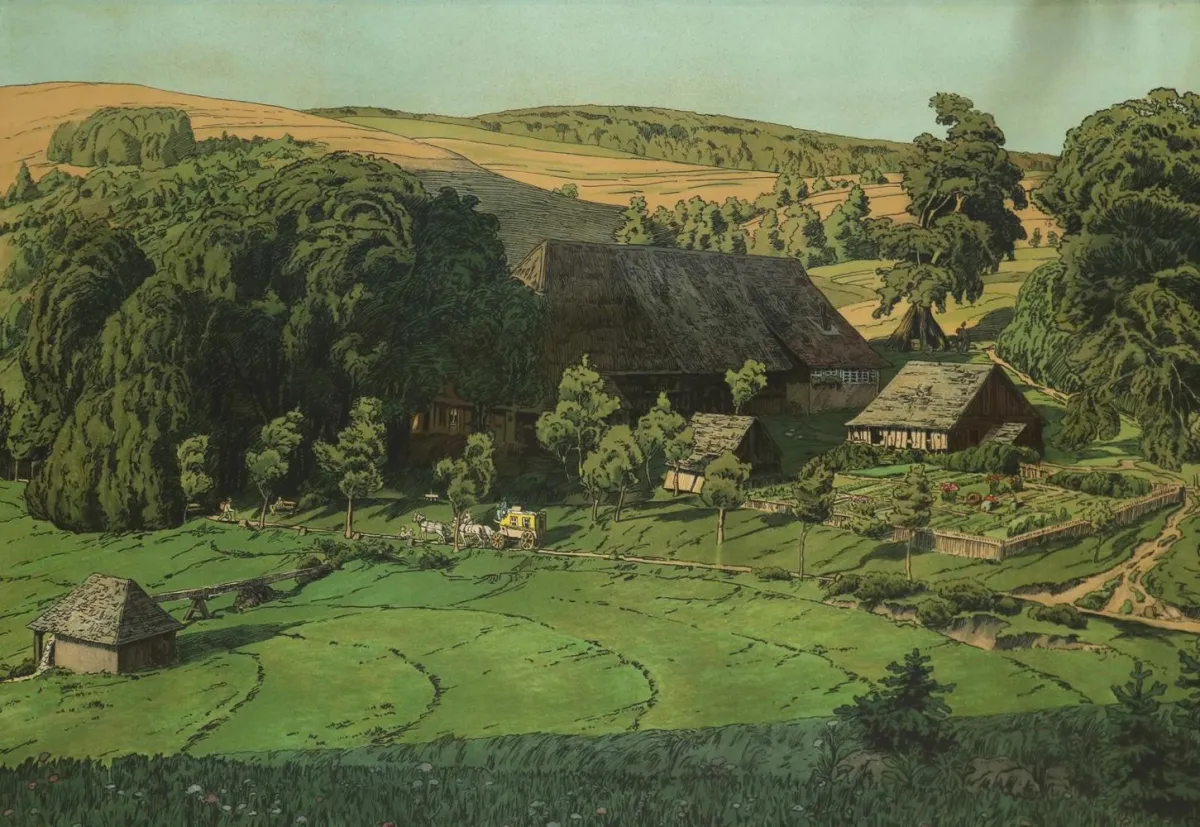 Diligence – devant la ferme