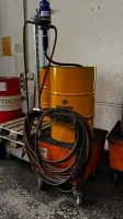 1 oil drip tray, mobile with Dosatron oil drum pump