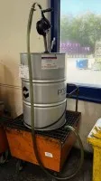 1 oil drip tray, mobile with manual oil drum pump