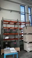 1 pallet rack, approx. 3.5 linear m with wire mesh elements