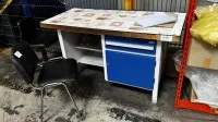 1 workbench Garant with visitor chair