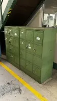 1 Pos. Schließfachschränke, 3x 12-türig, 3x20-türig und 1x8-türig