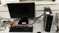 1 PC HP (ohne Festplatte) mit Widescreen-TFT-Monitor HP, 23 Zoll