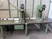 1 workbench with 2 Wolpert hardness testers
