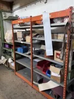 1 sada regálů s policemi, cca 8 bm, různá provedení