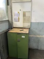 1 metal tool cabinet with whiteboard