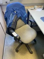 1 Drehstuhl mit Armlehnen