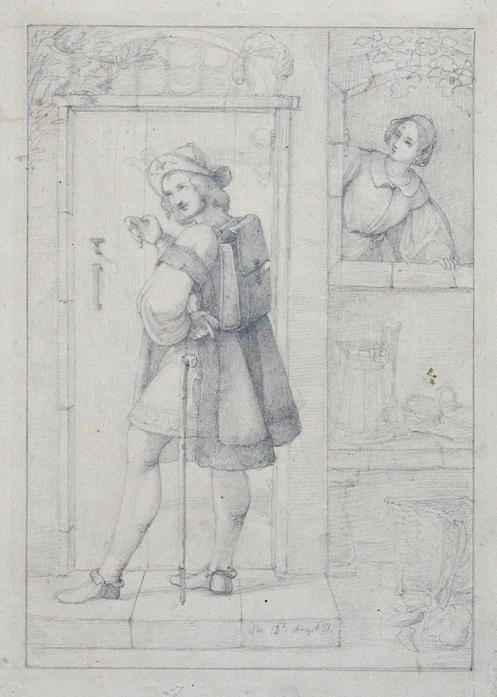 Kolekcja – 9 rysunków z XIX w.
