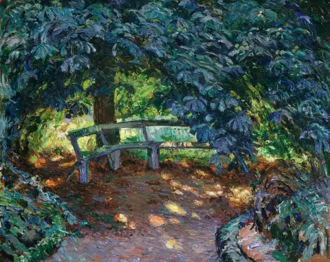 Gotzmann-Conrad, Emmy (1881 Francfort-sur-le-Main - 1950 Berlin) – Sous les châtaigniers