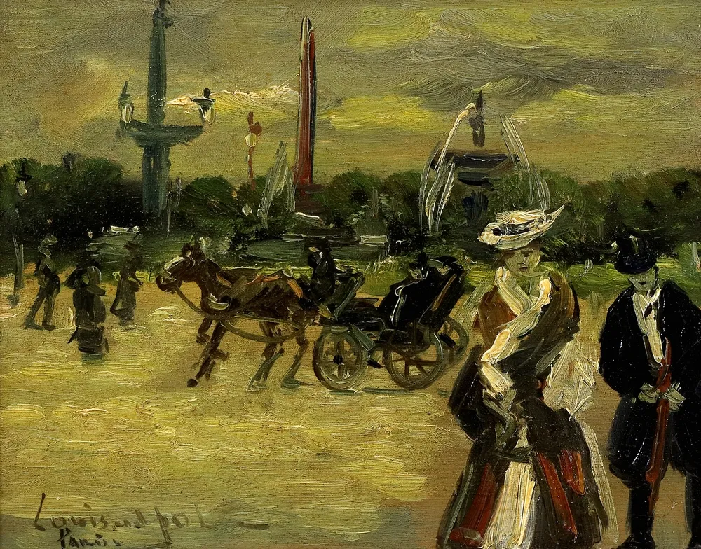 Pol, Louis van der (1896 - 1982 Niederlande) – Pariser Straßenszene