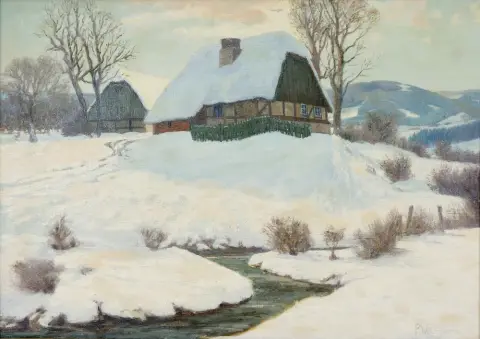 Weimann, Paul (1867 Breslau - 1945 Hirschberg) – Zimní slunce