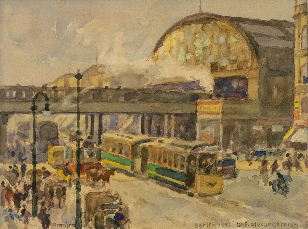 Antoine, Otto (1865 Coblence - 1951 Unteruhlingen) – La gare Alexanderplatz