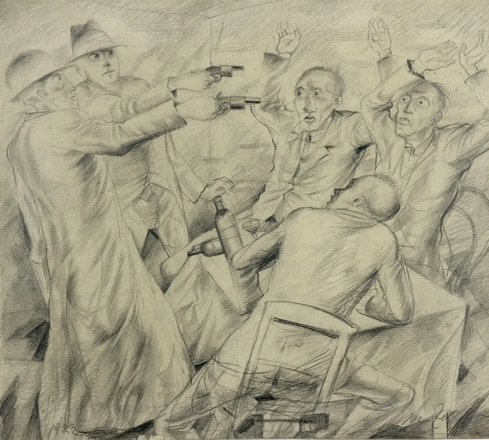 Zeller, Magnus (1888 Biesenrode, Mansfelder Gebirgskreis - 1972 Berlin) – Raubüberfall in Kneipe