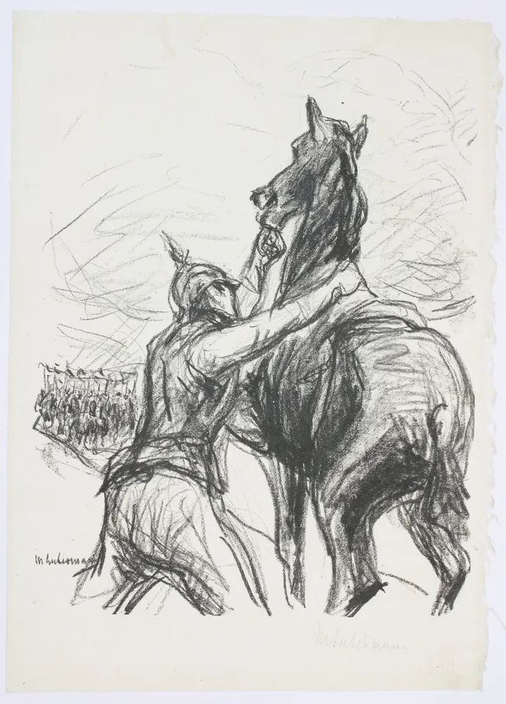 Liebermann, Max (1847 Berlin - 1935 ibid.) – Wohlauf, Kameraden, aufs Pferd, aufs Pferd