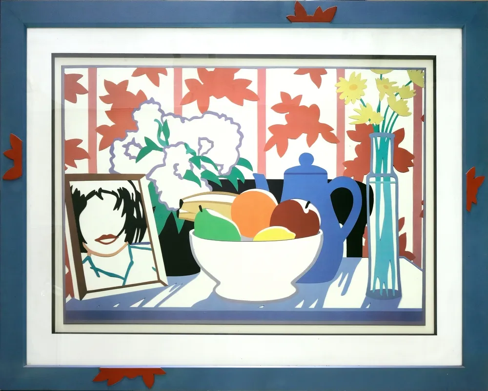 Wesselmann, Tom (1939 Cincinnati, Ohio - 2004 New York) – naar Still life with fruit, flowers and Monica