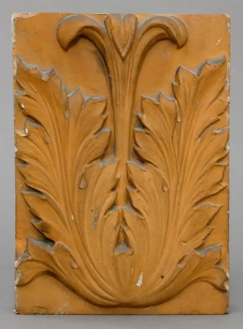 Karl Friedrich Schinkel (projet), atelier de poterie Cornelius Gormann, plaque avec acanthe de la Bauakademie