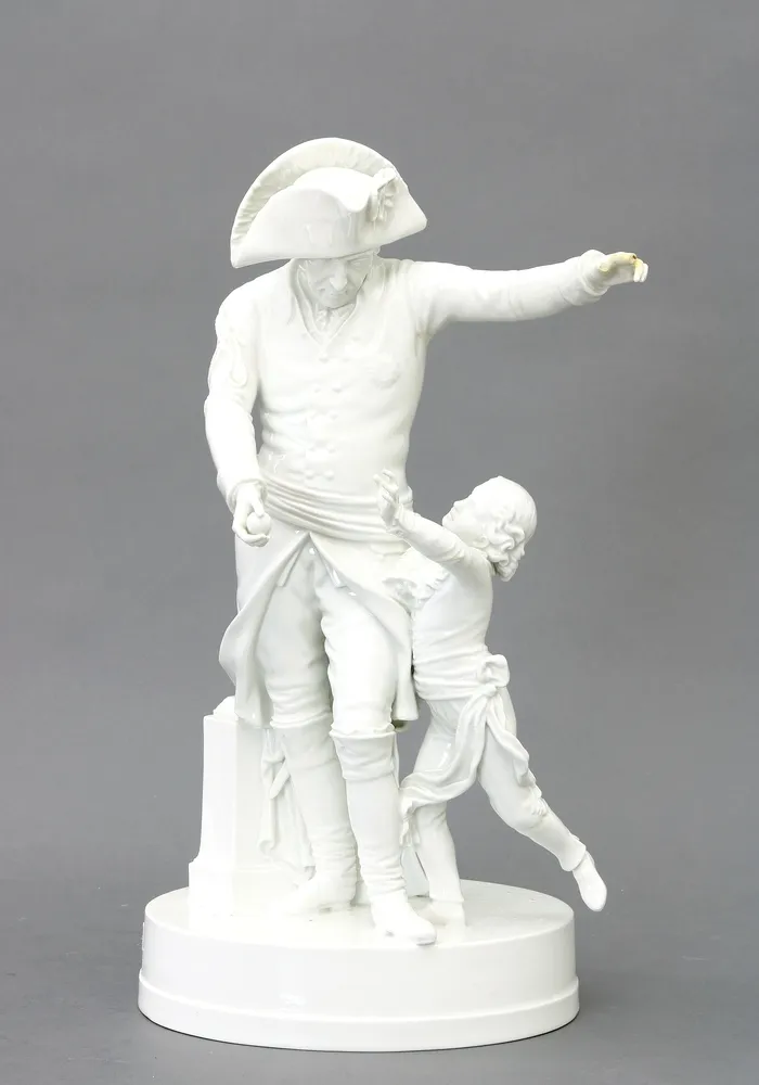 Riese, Johann Carl Friedrich (1759 Tempelhof - 1834 Berlin) – Frederick the Great takes the ball from the little Prince Frederick William while playing…