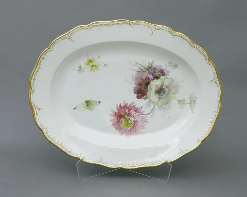 Поднос, большой, KPM Berlin, 1849 - 1879 Овальный