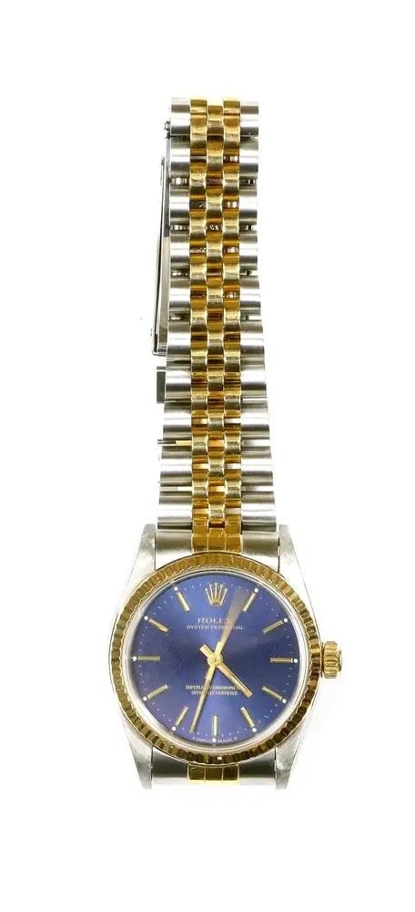 Montre, bracelet, Rolex, acier/or, Oyster Perpetual Bicolor