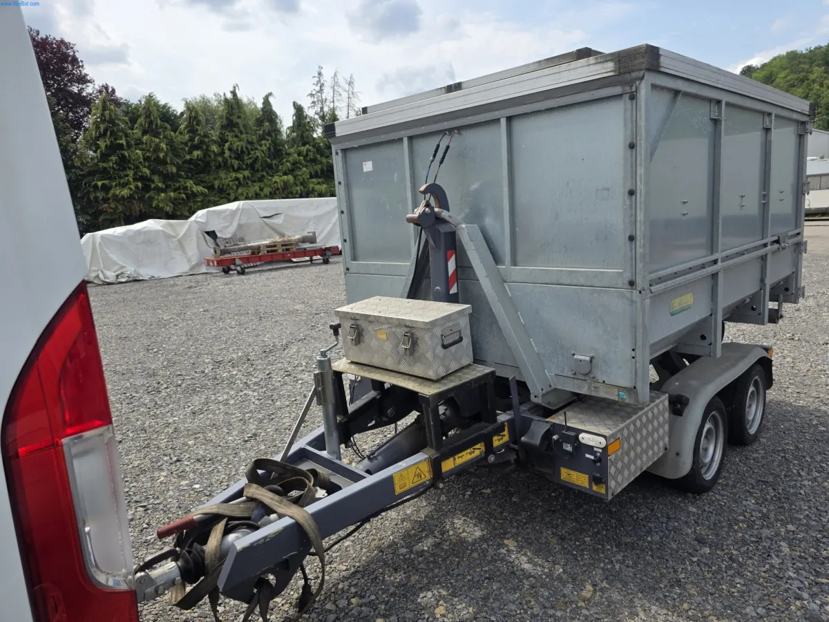 Tandem container roll-off trailer Wörmann Debris 3500