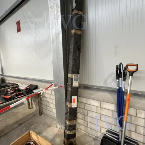 Partij aluminium staven