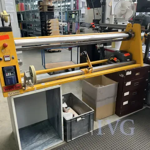 Op-/afwikkelmachine voor papier-/folierollen ROBART