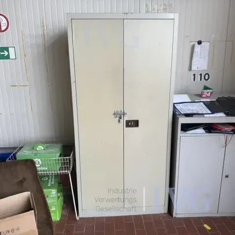 Stahl-Schrank (grau)