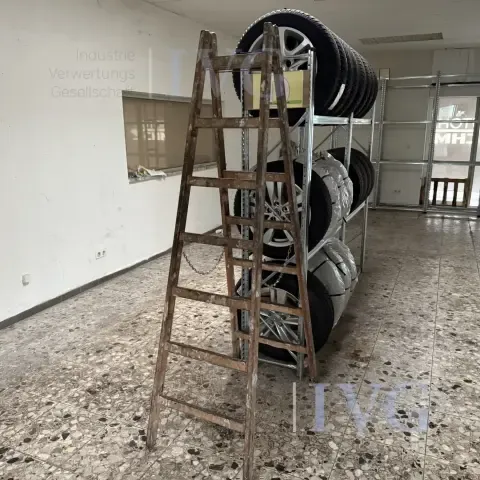 Wooden stepladder