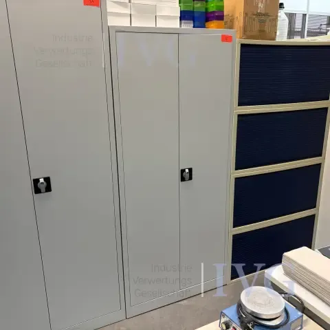 Stahl-Schrank (grau)