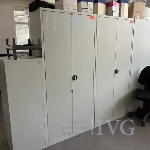 Stahl-Schrank (grau)