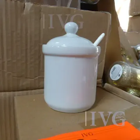 Porseleinen jam potten