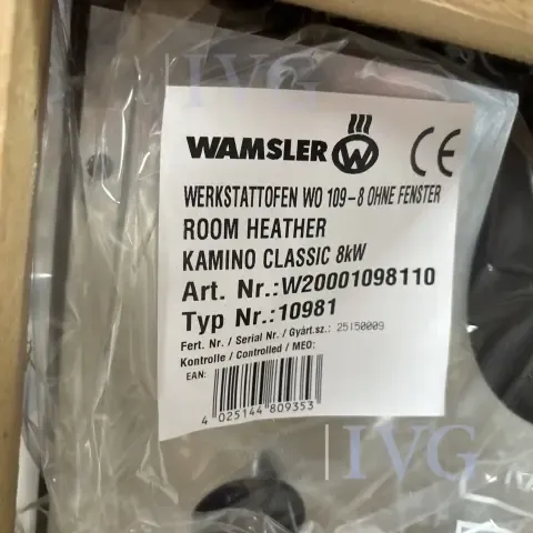Workshop stove WAMSLER Kamino Classic 8 KW